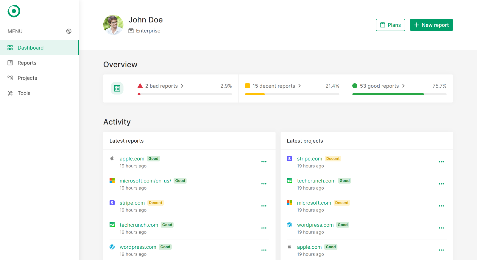 Orixon Rank UI